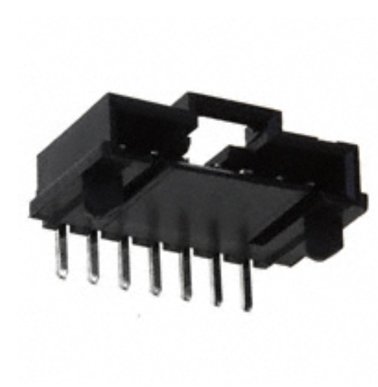 70555-0006 Connector Header Through Hole, Right Angle 7 position 0.100"