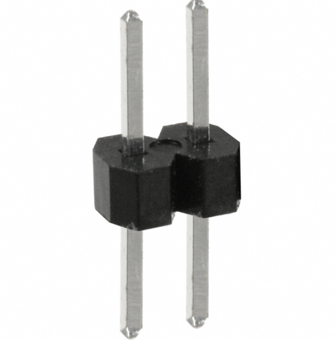 Pack of 6 PEC02SABN Connector Header Through Hole 2 position 0.100" (2.54mm), RoHs