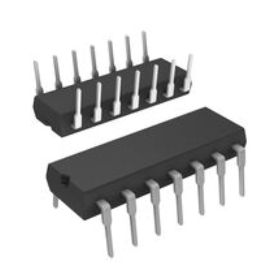 DM7407N Buffer, Non-Inverting 6 Element 1 Bit per Element Output 14-MDIP