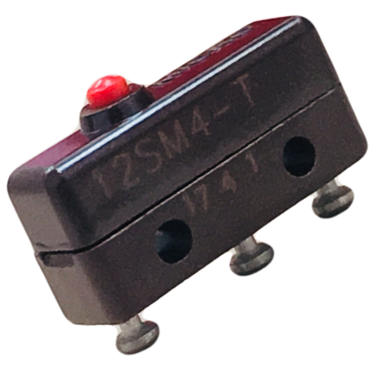 12SM4-T Switch Snap Action N.O./N.C. SPDT Pin Plunger 1A 125VAC 1.39N Screw Mount Turret Solder