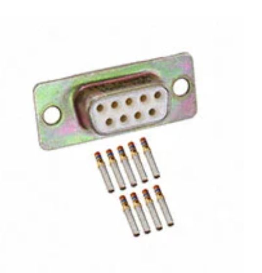 M24308/2-1F Connector 9 Position D-Sub Receptacle, Female Sockets