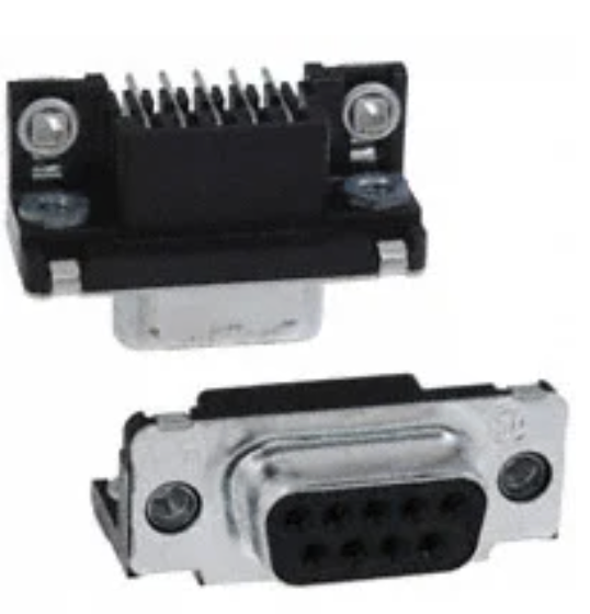 747844-3 Connector 9 Position D-Sub Receptacle, Female Sockets