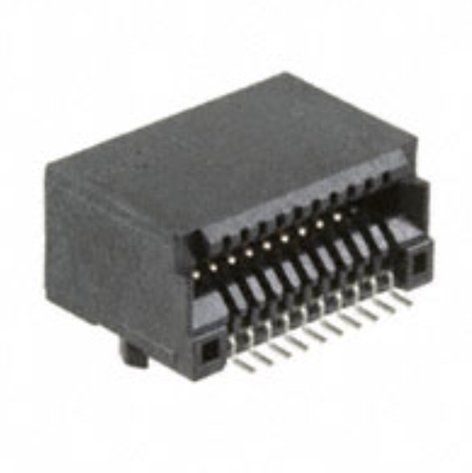 Pack of 4 10056847-101LF Connector Edge Dual Female 20 Position 0.80mm Black, RoHs