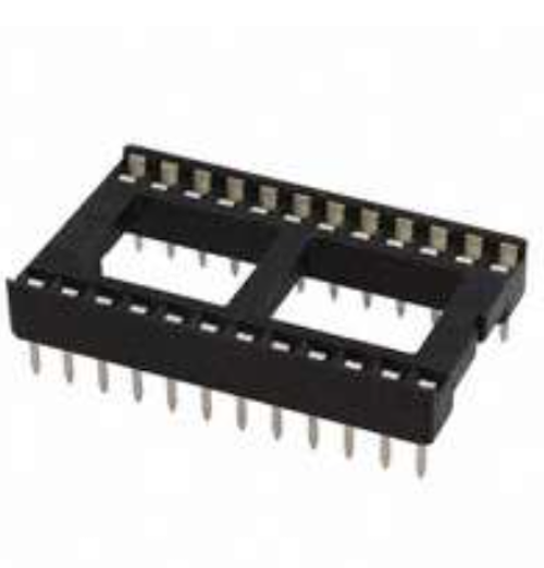 Pack of 10  390262-1   Connector 24 (2 x 12) Pos DIP, 0.3" (7.62mm) Row Spacing Socket Tin Through Hole