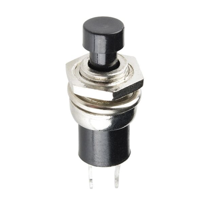 8411K11 Pushbutton Switch SPST-NO Momentary Round Black