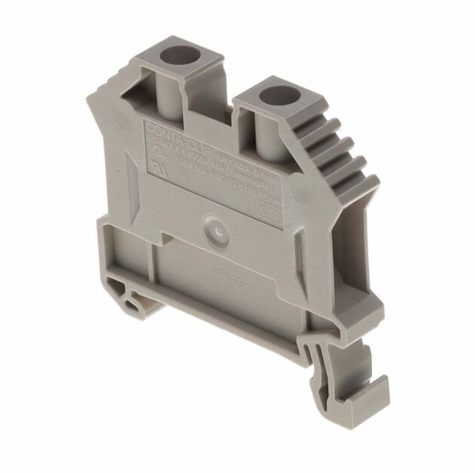 1492-W10 Conn Feed-Through Terminal Block 2 POS Screw ST Cable Mount 50A
