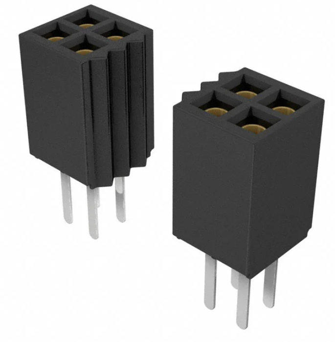 Pack of 4 SFMC-105-03-L-D-TR Connector Receptacle 10 Position 1.27mm Through Hole Gold, RoHs
