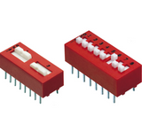 Pack of 4 78F01T Dip Switch DPST 1 Position Through Hole Slide (Standard) Actuator 150mA 30VDC, RoHs