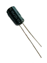 Pack of 10 CAP680 Capacitor Aluminum electrolytic 68uF 25V 20% (6.3 X 11mm) Radial 2.5mm 105C