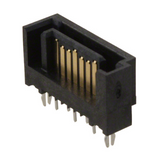 5607-5102-SH Connector 7 Position S A T A Plug Solder Through Hole, Rohs
