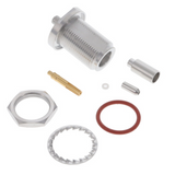 R161.311.300 N Type Connector Jack, Female Socket 50 Ohms Panel Mount Crimp , R161.311.300W