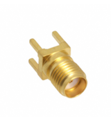 Pack of 2 901-10112 SMA Connector Jack, Female Socket 50 Ohms Through Hole Solder