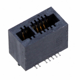 MEC1-108-02-S-D-A Connector Edge Dual Female 16Pos 1.00mm Black, RoHs
