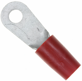 323974 Ring Terminal Connector 10 Stud Flat Sided 8 AWG Crimp Red