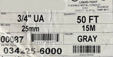 0324225-6000   Flexible Metal Conduit, Length 50ft, ETSIZE 3/4 in,