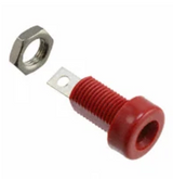 108-0902-1 Banana Jack Connector Standard Banana Solder Tabs Red