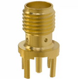 Pack of 4 142-0701-201 Connector Jack SMA STR 50 OHM PCB