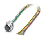 1554665 Conn M12 FEMALE WIRE LEADS,UNSHIELDED,1.64FT, 500.00MM, 8-POSITION,SACC-EC-M12FS -8CON-PG 9/0,5 VA