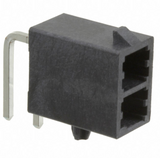 76825-0002 Connector Header 2 position R/A Through Hole , 0768250002