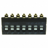 SDA07H0SKD Switch Slide Dip SPST 0.025A 24V