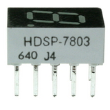Pack of 2  HDSP-7803   Display Modules  7-Segment 0.3" SGL Green 10DIP