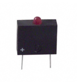 Pack of 5  5553008F  LED Circuit Board Indicator Single Red Clear 24V 3mA Round with Domed Top 2.00mm Dia Through Hole