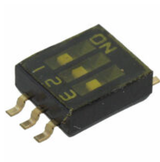Pack of 2 416131160803 Dip Switch SPST 3 Position Surface Mount Slide (Standard) Actuator 25mA 24VDC