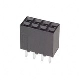 Pack of 3   5-534206-4    Connector 8 Position Receptacle  0.100" (2.54mm)