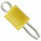 Pack of 28   5004   Test Point Yellow PC, Miniature Phosphor Bronze Silver Plating Through Hole Mounting Type