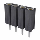 Pack of 5 801-87-004-10-001101 Connector 4 Position Socket 0.100" (2.54mm) Through Hole Gold
