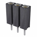 Pack of 5 801-87-003-10-001101 Connector 3 Position Socket 0.100" (2.54mm) Through Hole Gold