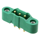 M300-MV10345M1   M300 - 3mm Pitch - SIL Male PC Tail Connector, with Jackscrews, 3 contacts