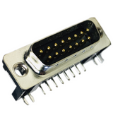 K22X-A15P-NT Connector D-Subminiature PIN 15 POS 2.77mm Solder RA Thru-Hole 15 Terminal 1 Port