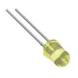 Pack of 10  HLMP-1401-E0000   LED YELLOW DIFFUSED T-1 T/H

