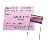 10 PACK OF ECQ-E6393KZ .39UF 10% 630VDC Film Capacitor - 630V Polyester, Metallized Radial