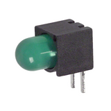 Pack of 10  550-2205F    LED 5mm R/A EFF Green PC MNT
