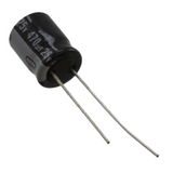 Pack of 4 UVR1E471MPD1TD Capacitor, Aluminum Electrolytic, Cap 470uF 25V 20%, Radial 10X12.5 LS 5 mm, RoHS