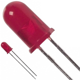 Pack of 10  HLMP-3316  LED Red Clear T-1 3/4 T/H Radial
