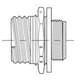 D38999/26WH35SN Circular MIL Spec Connector Shell 23 100 Pin Plug Crimp Term, JAN D38999/26WH35SN 1620-549