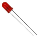 Pack of 10  TLUR5401  Standard LEDs Through Hole Red Tinted Diffused 630nm T-1 3/4 T/H Radial :RoHS
