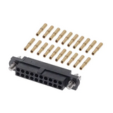 M80-4812005  Connector Rectangular Receptacle 20 Position Crimp Gold 24-28 AWG :RoHS
