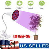 200 LED Grow Light UV IR Growing Lamp for Indoor Hydroponic Plant with Desk Clip