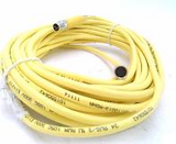 PKG 3M-0.5-PSG 3M  Cable Cordset M8 Female Straight to Male Str 3Wire 0.5m PVC Yellow U2515-85 :RoHS
