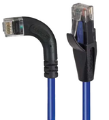 TRD815RA6BL-3  Category 5E RA Patch Cable, RA Right Exit/RA Down, Blue, 3ft, TRD815 Series