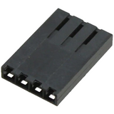 Pack of 77 0050579204   Rectangular 4  Connectors - Housings Receptacle Black 0.100" (2.54mm)