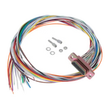 MDM-21PH003P  D-Sub Cable Assembly D-Type, Micro-D Multiple, Individual 1.50' (457.20mm) Plug, Male Pins to Individual Wire Leads -