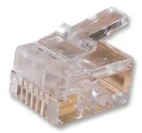 Pack of 10   7001-6P6C  Connector Telephone and Telecom Modular Plug 6 Terminal 1 Port	
