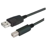 CAUALB-5M  Double Ended Between-Series, USB Type A Plug to USB Type B Plug, 5 m, PVC