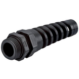 Pack of 5  CF13AA-BK  Cable Gland 0.24" ~ 0.47" (6.0mm ~ 12.0mm) Polyamide (PA66), Nylon 6/6 PG13.5 Black