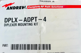 DPLX-ADPT-4   Aluminum Diplexer Mounting Kit / Adapter Kit 